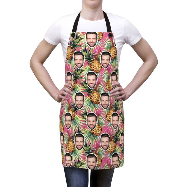 Personalized Christmas Baking Apron for Women Men - Chef Apron