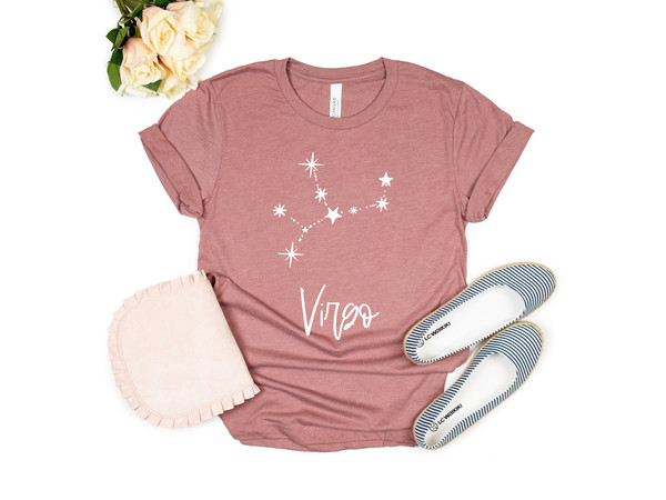 Virgo T-shirt, Zodiac Shirts Collection, Virgo Shirt for Virgo Girl, Virgo Birthday Gift, Virgo Zodiac Sign, Virgo Horoscope - 1.jpg