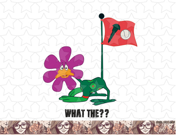 Looney Tunes Daffy Duck Screwball Flower png, sublimation, digital download .jpg