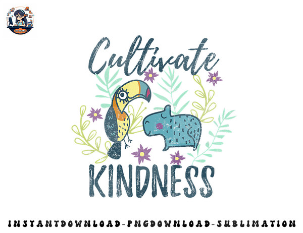 Disney Encanto Cultivate Kindness Floral Logo png, sublimation, digital download.jpg