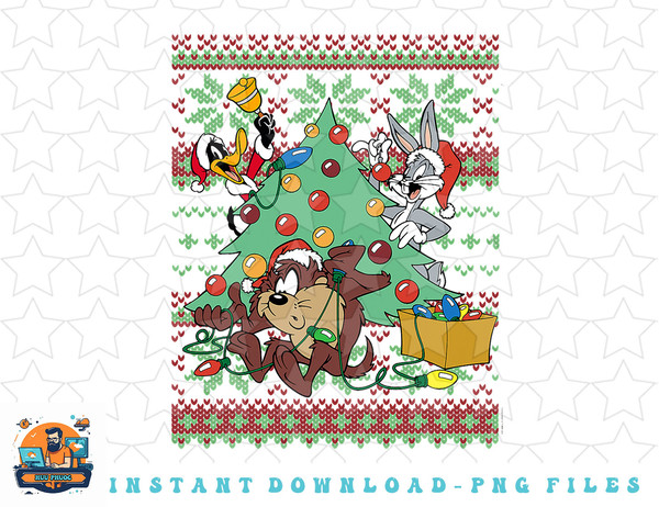 Looney Tunes Christmas png, sublimation, digital download.jpg