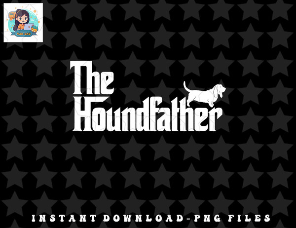 Mens Funny Basset Hound Father Dog Shirt The Houndfather png, sublimation, digital download.jpg