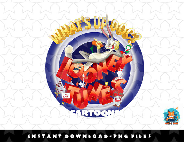Looney Tunes Logo Bugs Bunny Whats Up Doc png, sublimation, digital download.jpg