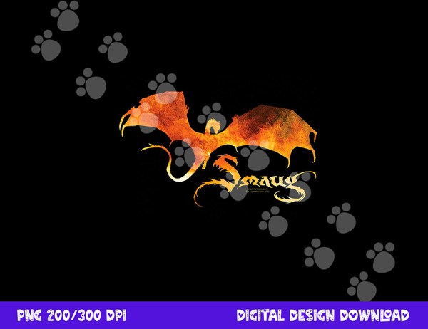 Hobbit Smaug on Fire  png, sublimation .jpg