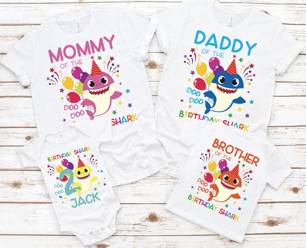 Baby Shark Custom Shirt, Custom Baby Shark, Baby Shark Birthday Shirt, Baby Shark Birthday Outfit, Family Shark Shirt, Baby Shark Family - 1.jpg