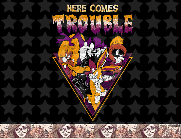 Looney Tunes Here Comes Trouble Group Shot png, sublimation, digital download .jpg