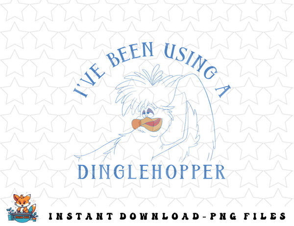 Disney The Little Mermaid Scuttle Using A Dinglehopper png, sublimation, digital download.jpg