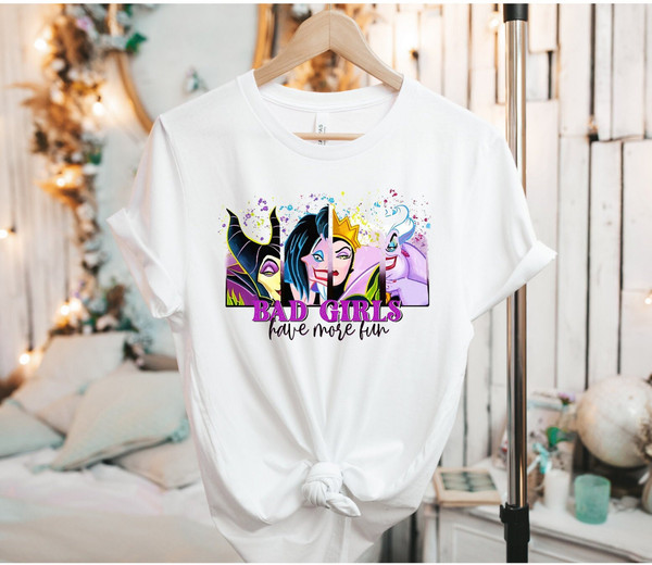 Disney bad girls shirt, Disney villians shirt, haunted mansion shirt, of course theres always my way, stretching room, Cruella, ursula - 2.jpg