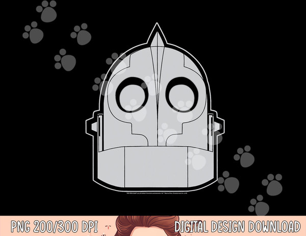 Iron Giant Head T Shirt  png, sublimation .jpg