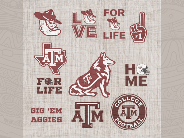 Texas A&M Aggies Svg,football svg,football gift, T - Inspire Uplift