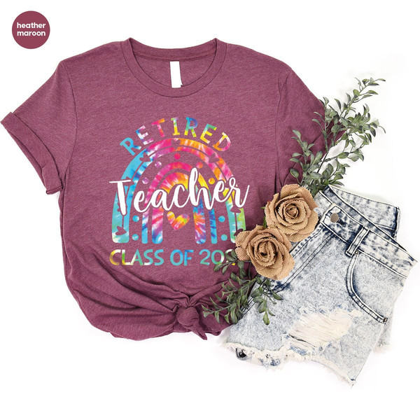 Teacher Shirts, Teacher Gifts, Retirement Gift, Teacher Retirement Shirt, Class of 2023, Retired Shirt, Retirement Gifts, Retired Teacher - 5.jpg