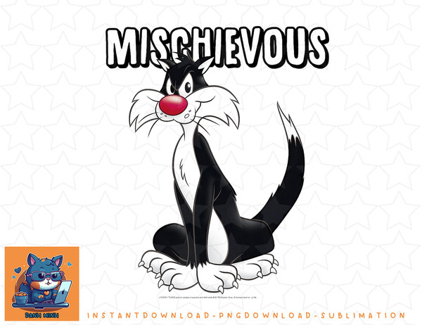 Looney Tunes Sylvester Mischievous png, sublimation, digital download.jpg