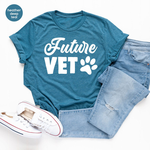 Vet Tech Student Shirt, Vet Tech Week Gifts, Future Vet Shirts, Vet Graduation Gifts, Vet Tech Sweatshirt, Paw Print Graphic Tees - 2.jpg