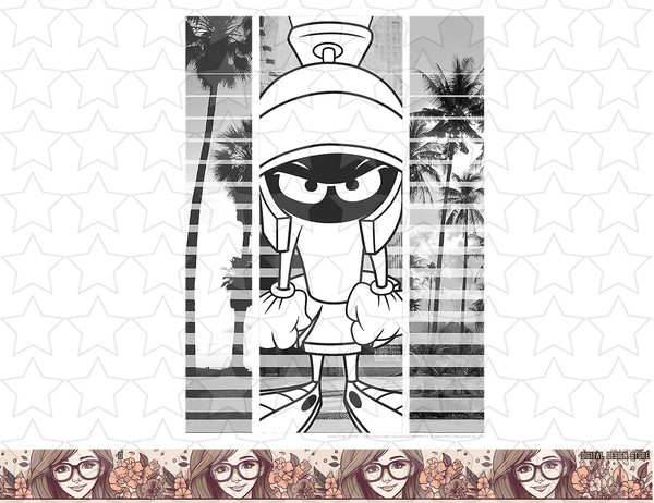 Looney Tunes Marvin The Martian Grey Scale Panels png, sublimation, digital download .jpg