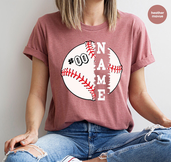 Baseball Mom Shirt, Baseball Player Outfit, Custom Baseball Shirts, Baseball Gifts, Personalized Baseball Graphic Tees, Baseball T-Shirt - 10.jpg