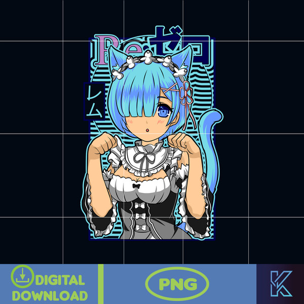Anime Design PNG  Anime Clipart PNG Anime PNG Digital Prints Instant Download (25).jpg