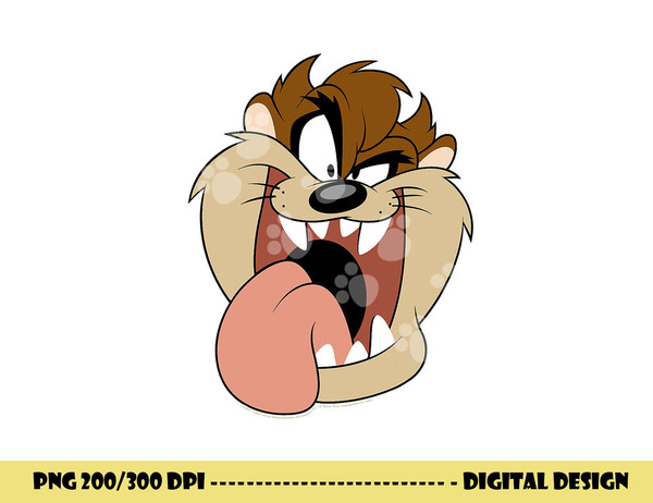 Looney Tunes Taz Big Face  png, sublimation .jpg