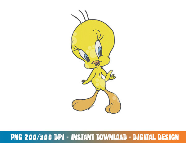 Looney Tunes Tweety Sassy Poster  png, sublimation .jpg