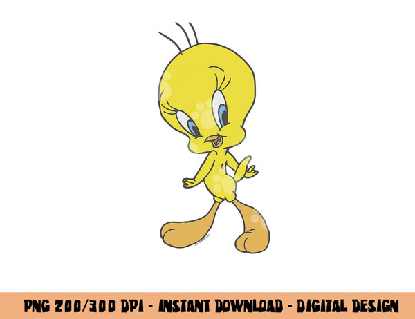 Looney Tunes Tweety Sassy Poster  png, sublimation .jpg