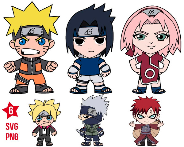 naruto chibi characters png