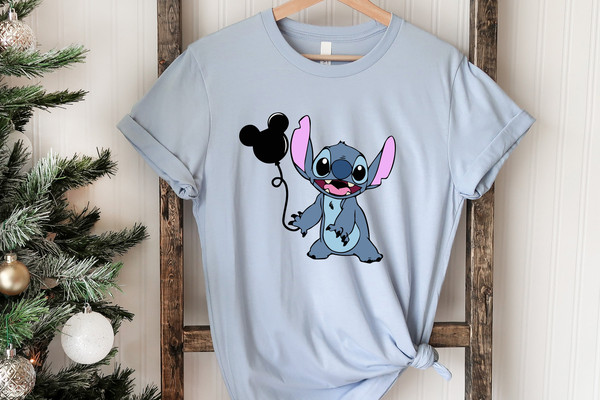 STITCH BALLOON SHIRT - Disneyworld Family Shirts , Disneyland Shirts, Stitch Magic Balloons ,Kids Disneyworld Shirts,Baby Yoda Disney Ears - 1.jpg