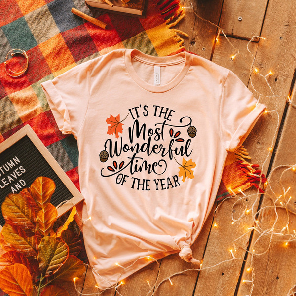 It Is Most Wonderful Time Of The Year, Fall Shirt, Autumn Shirt, Thanksgiving Shirt, Winter Shirt, Pumpkin Shirt, Thanksgiving Shirt - 1.jpg