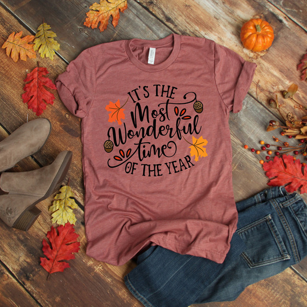 It Is Most Wonderful Time Of The Year, Fall Shirt, Autumn Shirt, Thanksgiving Shirt, Winter Shirt, Pumpkin Shirt, Thanksgiving Shirt - 3.jpg