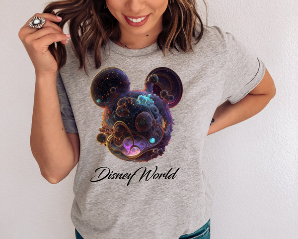 Disneyworld Shirts, Mickey Galaxy Space Shaped Modern Art, Disney Shirt, Disney Gift for Kids, Mickey Disney Shirts Family, Disneyworld tee - 4.jpg