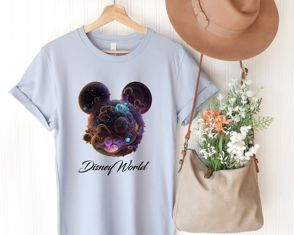 Disneyworld Shirts, Mickey Galaxy Space Shaped Modern Art, Disney Shirt, Disney Gift for Kids, Mickey Disney Shirts Family, Disneyworld tee - 5.jpg