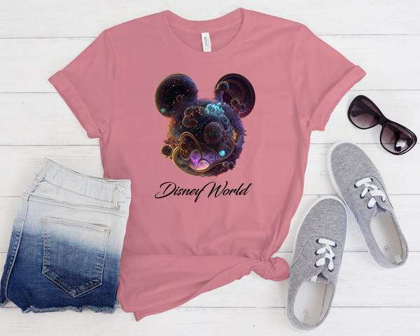 Disneyworld Shirts, Mickey Galaxy Space Shaped Modern Art, Disney Shirt, Disney Gift for Kids, Mickey Disney Shirts Family, Disneyworld tee - 6.jpg