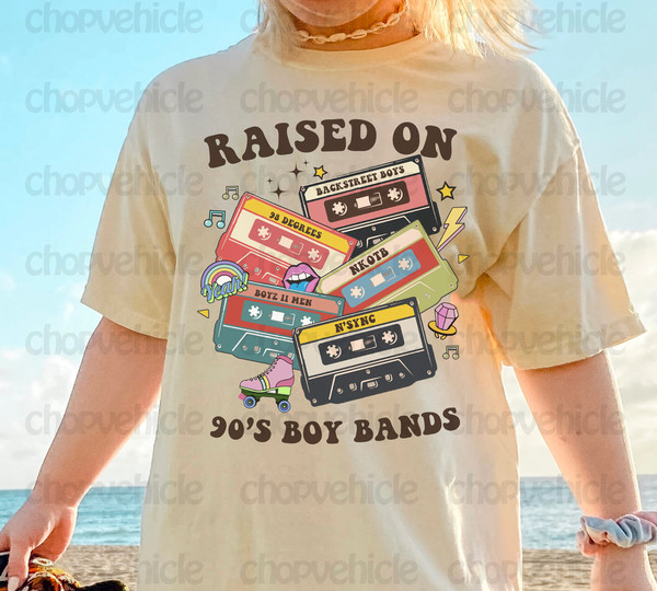 Retro Raised On 90s Boy Bands Shirt, Vintage 90s Band Tee, 9 - Inspire  Uplift