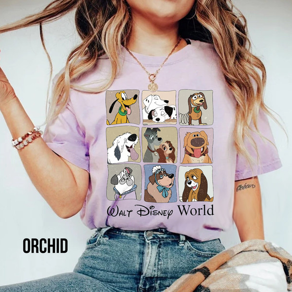 Disney Comfort colors shirt, Retro Disney Dogs Shirt, Vintage Walt Disney World Shirt, Dog Mom Shirt, Lady and the Tramp, Disneyland shirt - 2.jpg