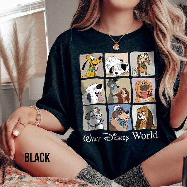 Disney Comfort colors shirt, Retro Disney Dogs Shirt, Vintage Walt Disney World Shirt, Dog Mom Shirt, Lady and the Tramp, Disneyland shirt - 4.jpg