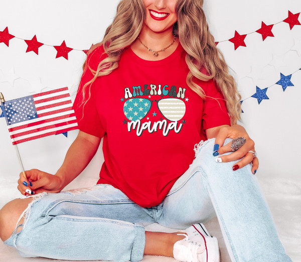 American Mama Shirt ,Mama Shirt, Mama Independence Shirt All American Mama Shirt, 4th of july shirt, Mom shirt, American Mama - 4.jpg