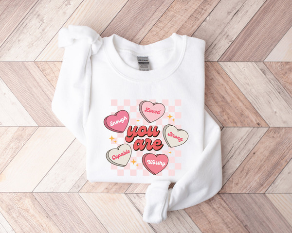 Cute Valentines Sweatshirt, Be Mine Sweatshirt, Valentines Day, Conversation Hearts Shirt, I Love You Shirt, Heart Candy Shirt, Couple Shirt - 3.jpg