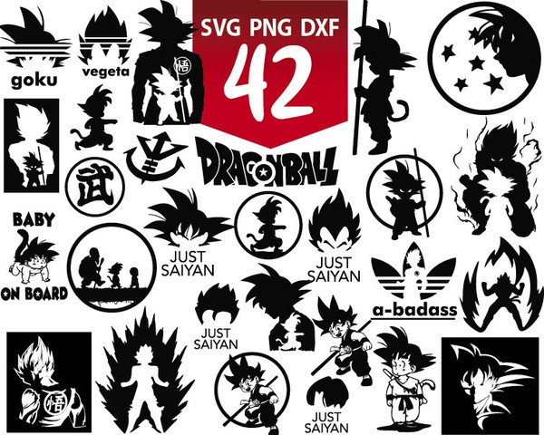 Dragon Ball SVG, Drip Goku High Quality Essential SVG Cut File - WildSvg