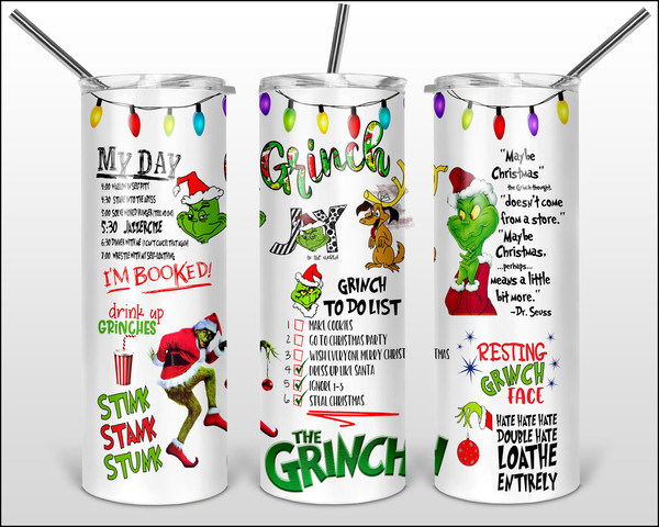 Grinch Straw Topper - Custom Tumbler - Tumbler Accessories - The Grinch -  Grinch Tumbler