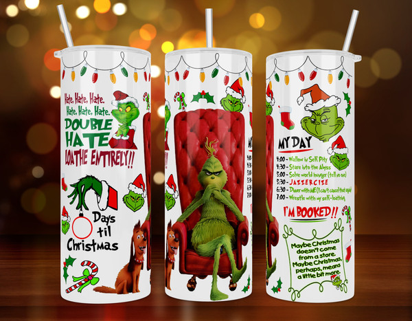 Grinch Collage Skinny Tumbler- Stainless – AwardmasterLafayette