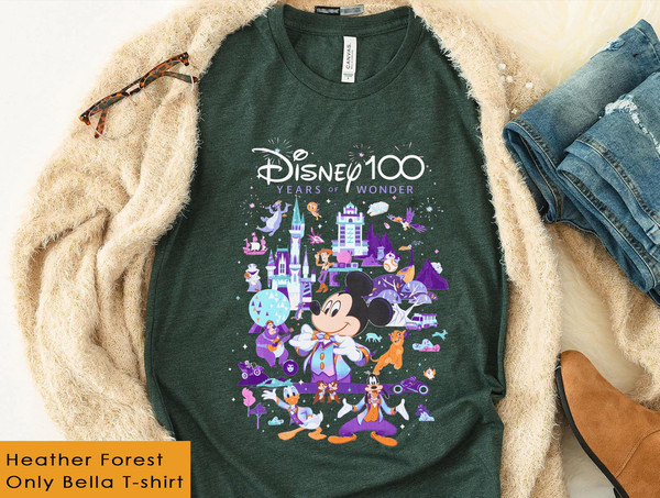Disney 100 Years Of Wonder Mickey and Friends Shirt  Disney Platinum Celebration T-shirt  Disney 100th Anniversary  Disneyland Trip - 2.jpg