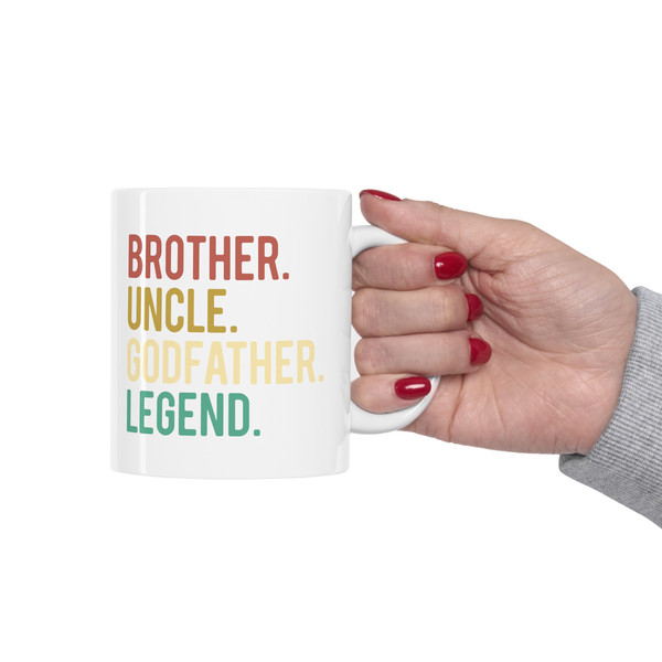 Brother Uncle Godfather Legend Mug, God Father Mug, Father's Day Godfather Gift Mug, Godfather Gift for Uncle Brother Mug, Godfather Present - 3.jpg