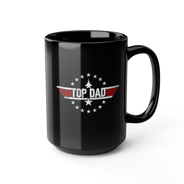 Top Dad Mug, Father's Day Gift Mug, Gift for Best Dad Mug, Number One Dad Mug, Dad Gift Mug, Top Dad Gift Ceramic Mug, Dad Birthday Gift Mug - 4.jpg