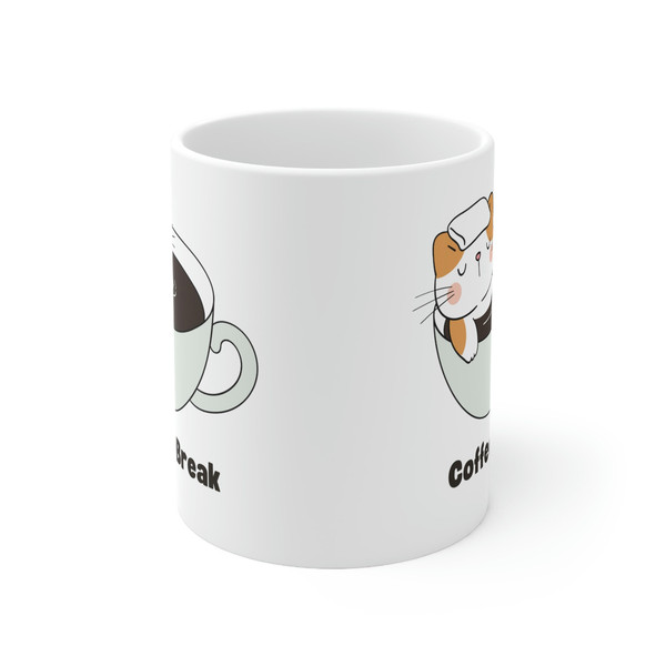 Coffee Break Ceramic Mug 11oz, Coffee Lover Mug 11oz, Mug Gift for Coffee Lover 11oz - 2.jpg