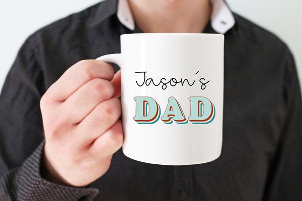 First Time Dad Gift, Retro New Dad Mug, New Daddy Mug, New Dad Gift, Personalized Gift For Dad, Fathers Day Gift, Baby Reveal Mug, DILF Mug - 2.jpg