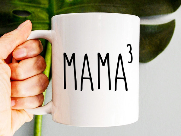 Mama Of Three Mug, Mother Of Three Gift, Funny Mom Mug, New Mom Gift, Mother's Day Gift, Pregnancy Announcement, Mom Of 3, Three Kids - 1.jpg