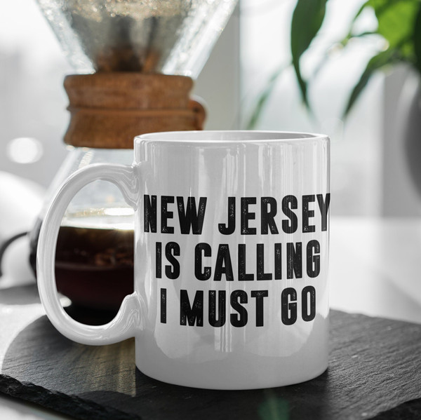 New Jersey Is Calling I Must Go Coffee Mug  Microwave and Dishwasher Safe Ceramic Cup  Moving To New Jersey Tea Hot Chocolate Gift Mug - 2.jpg