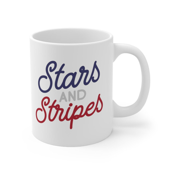 Stars And Stripes Coffee Mug  Microwave and Dishwasher Safe Ceramic Cup  USA Patriotic Red White Blue American Flag July 4th Tea Gift Mug - 5.jpg
