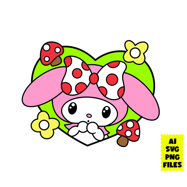 Kitty My Melody Svg, My Melody Svg, Hello Kitty Svg, Cartoon - Inspire  Uplift