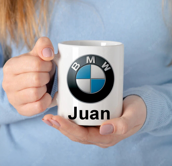 BMW Car Mug Personalized Your Name Gift Dad Father Son Friend - Novelty Funny Anniversary Birthday Present, 11 Oz White Coffee Tea Mug Cup - 3.jpg