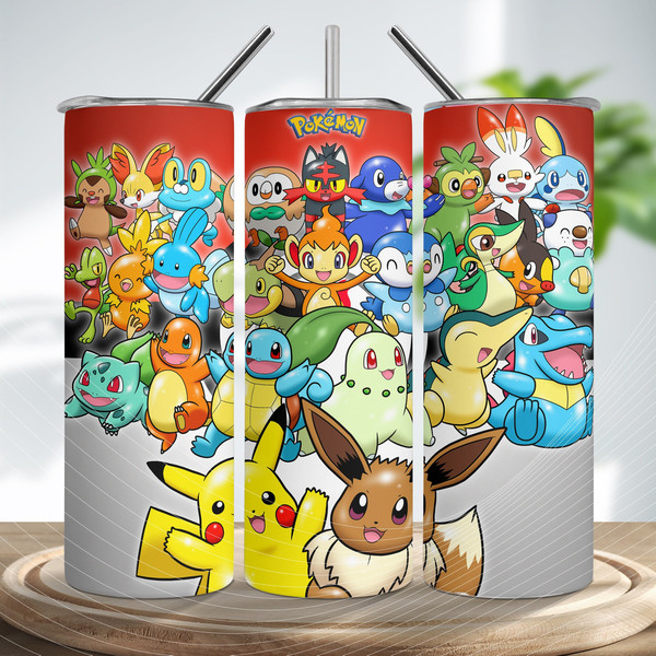 Pokemon Tumbler Challenger, Pokemon Tumbler, Pokemon Skinny Tumbler.Jpg