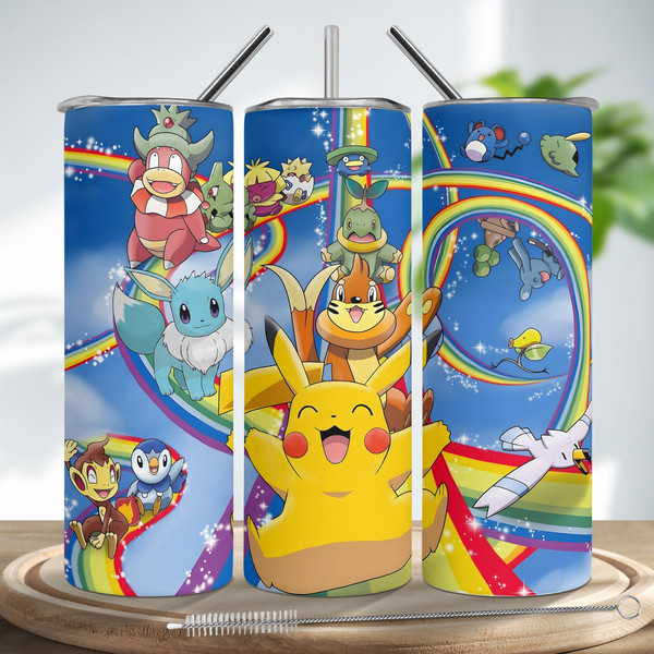 Pokemon Tumbler Cup, Pokemon Tumbler, Pokemon Skinny Tumbler.Jpg